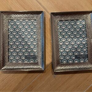 Silver Hammered Picture Frames